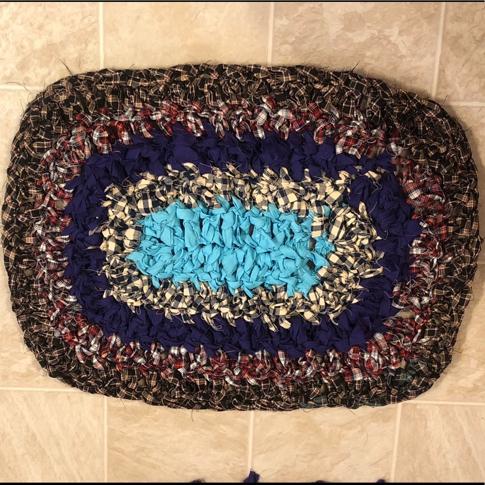 Kitchen or bathroom Rag Rug, Rectangular